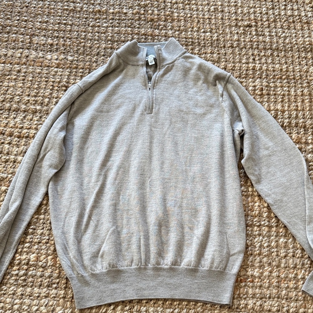 Peter Millar merino wool Quarter zip size large